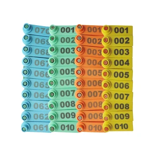 Ферма Овцы Ушные бирки  001-500 лазерный Тип вывески для ушей из Овцы Медная головка товары для животноводства