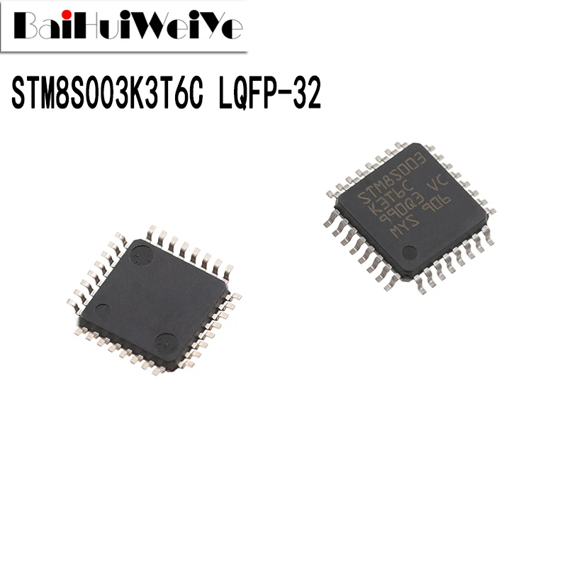 5Pcs/Lot STM8S003K3T6C 8S003K3T6C STM8S003 8-Bit Microcontroller LQFP32 LQFP-32 Chip SMD New Original Good Quality Chipset - купить по