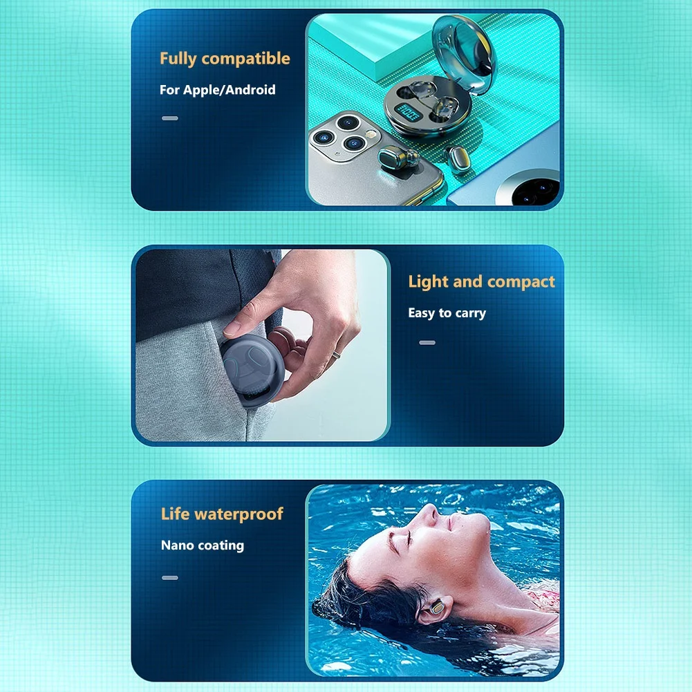 A10 наушники вкладыши TWS Bluetooth 5 0 Беспроводной Наушники Hi Fi в сенсорный Управление