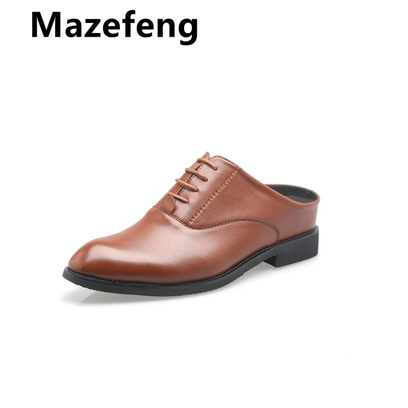 Обувь Mazefeng для мужчин увеличения летние тапочки мужские простые повседневные