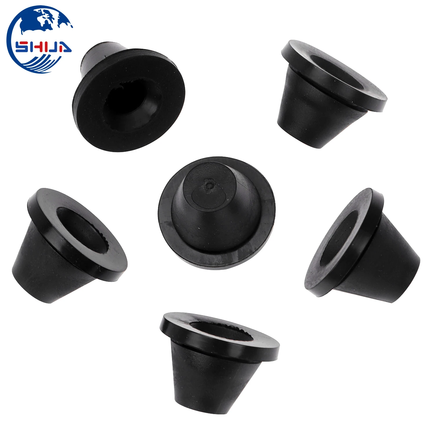 6 шт. резиновые боковые обложки для мотоцикла черные прокладки Harley Touring Electra Glide Road