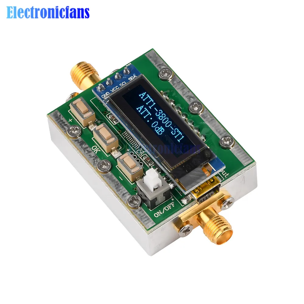 Программируемый цифровой оптический аттенюатор 1 МГц-3800 МГц RF Управление 0-31dB