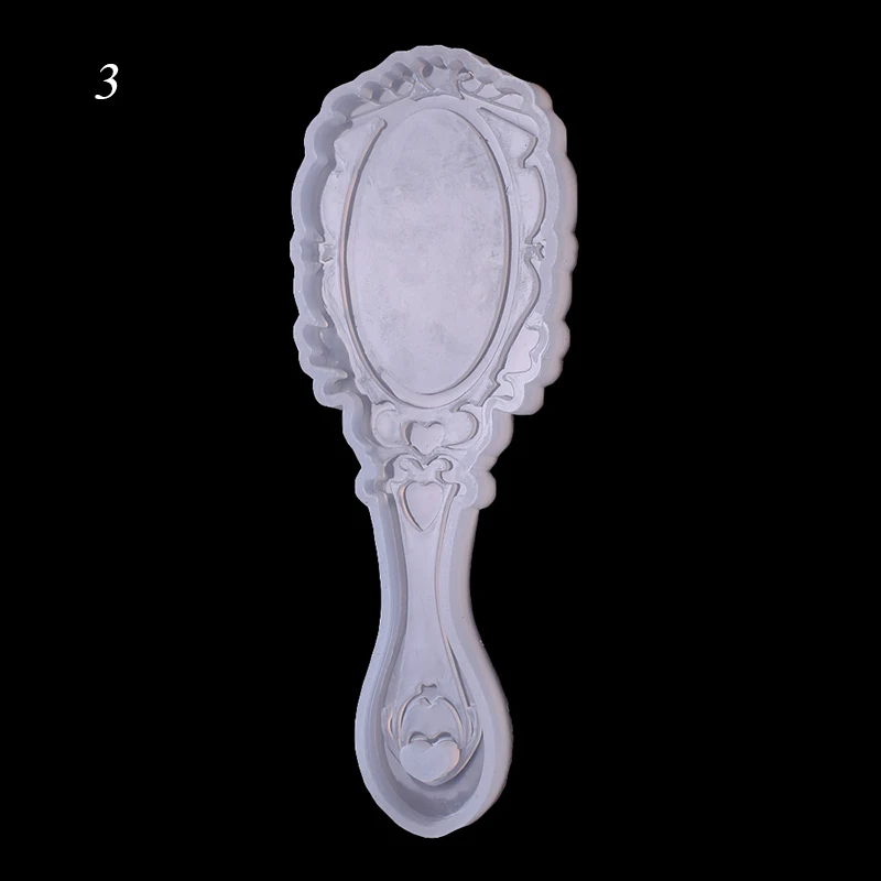 

Making Jewelry DIY Silicone Mold Retro Crystal Epoxy Molds Resin Mirror and Comb Crystal Dropping Glue Mold Pendant Mould