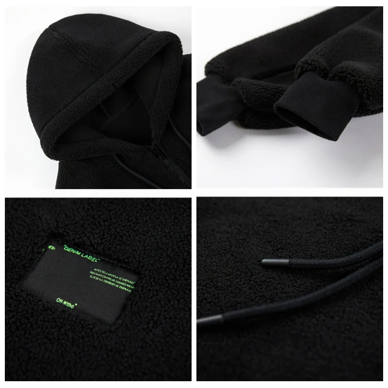 

2020 men's autumn and winter new loose pullover plus velvet thick warm hoodie boys tide brand