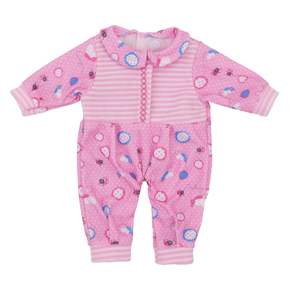 Fashion Clothes Suit Fit For 43cm Baby New Born Doll 17 Inch Dolls Clothes,Children best Birthday Gift - Цвет: Розовый