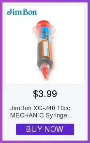 JimBon 1x 10cc паяльная паста флюсовая смазка с 10x иглой NC-559 УФ BGA PCB для сварочных инструментов Расширенный масляный флюс смазка