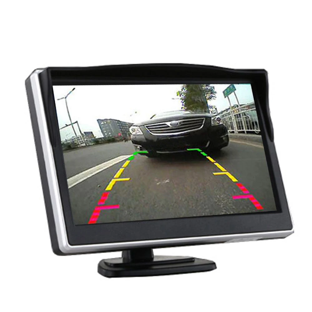 5 дюймовый монитор HD Автомобильный Реверсивный ЖК дисплей на тонкопленочных