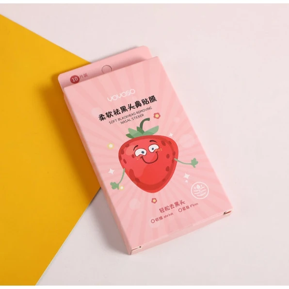 Полоски для носа от черных точек Strawberry 10шт Yoyoso | Красота и здоровье