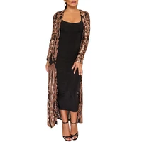 women plus size cloak of the coat african riche bazin dress for women sexy sequins perspective cardigan cloak of the one coat