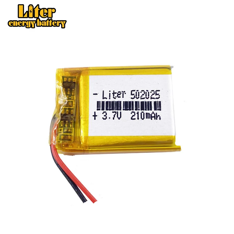 3.7V lithium polymer battery 052025 502025 210mah MP3 MP4 MP5 rechargeable | Digital Batteries