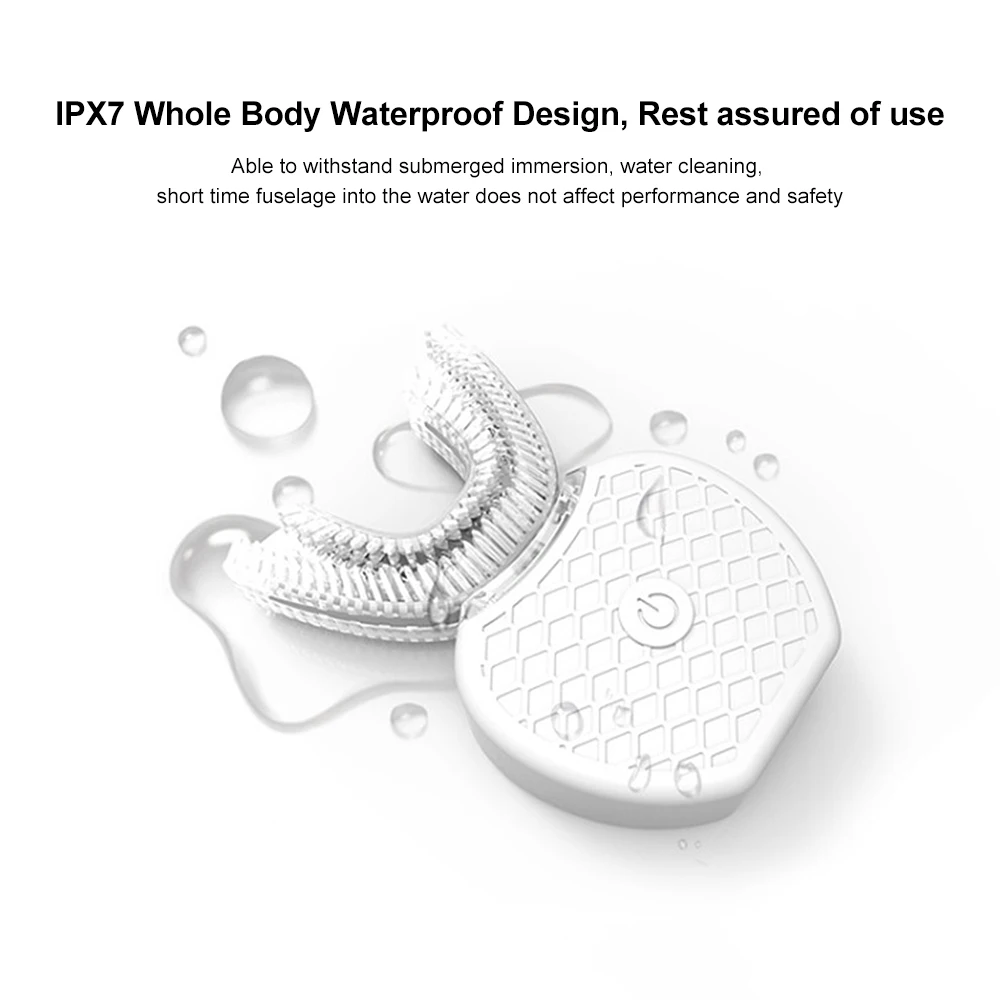 360 градусов звуковая электрическая зубная щетка интеллектуальная