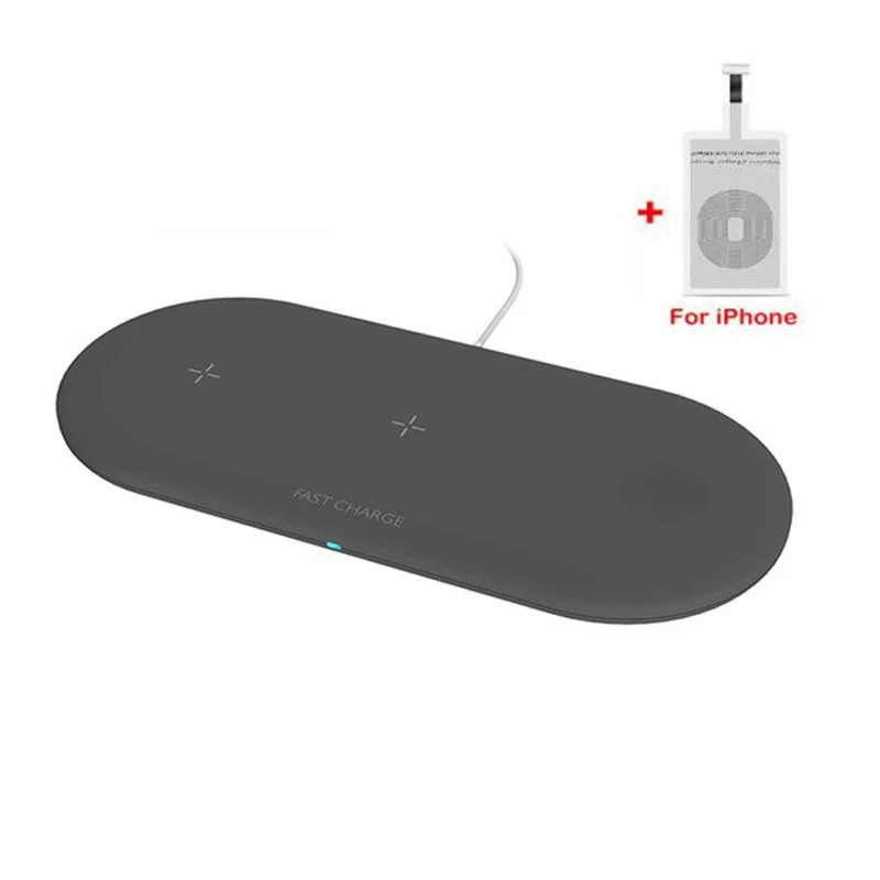 as the picture shonw Chargeur sans fil для iPhone Galaxy s10 note10 plus a50 Беспроводное зарядное устройство 3 в 1 для Apple watch Airpods 2 3 pro Беспроводное зарядное устройство - Цвет: as the picture shonw