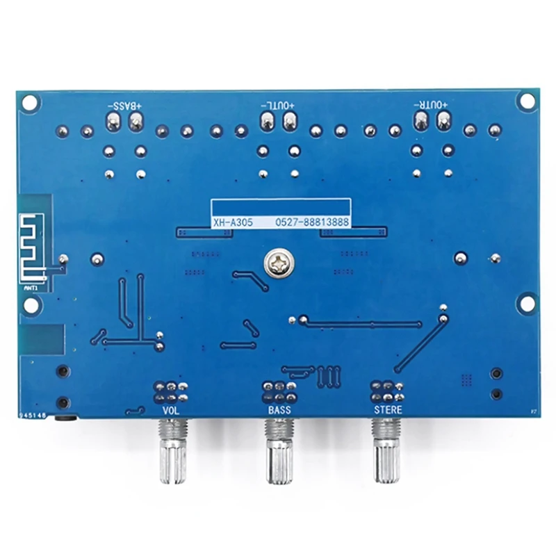 XH-A305 Digital Power Amplifier Board TPA3116D2 Bluetooth 5.0 2.1 Channel o Bass AUX AMP Module от AliExpress WW
