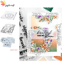 flower leaves stamps and dies and stencil scrapbook diary decoration stencil embossing template diy greeting card handmade craf