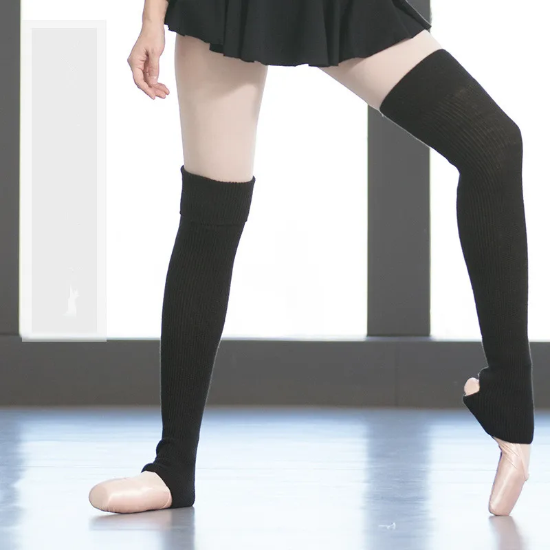 Гетры для женщин и девочек вязаные гетры с лямками балетные танцевальные носки