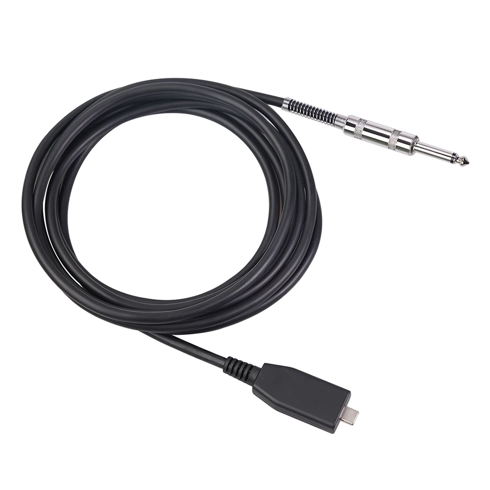 Тип USB C Male к 6 35 мм Мужской кабель гитарный аудио Запись адаптер Шнур гитары