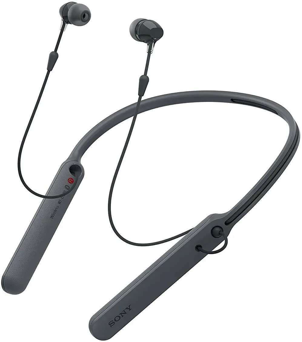 Беспроводные наушники-вкладыши Sony WI-C400 время автономной работы до 30 часов черный