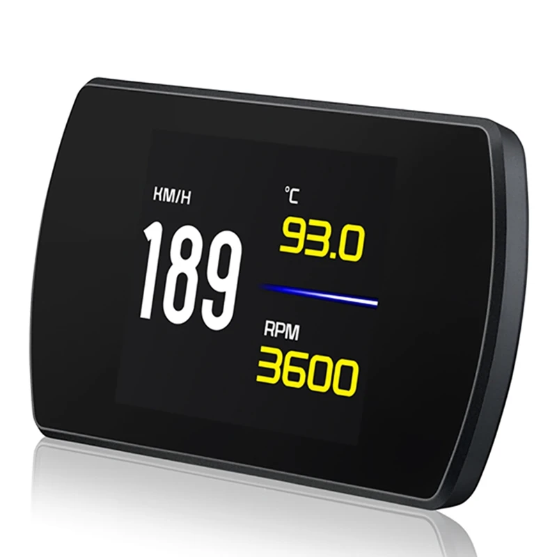 P12 HUD Car On-Board Computer 4.3 inch HD TFT Digital Speed Projector OBD Head Up Display Coolant Fuel Fault Code Clear | Автомобили и