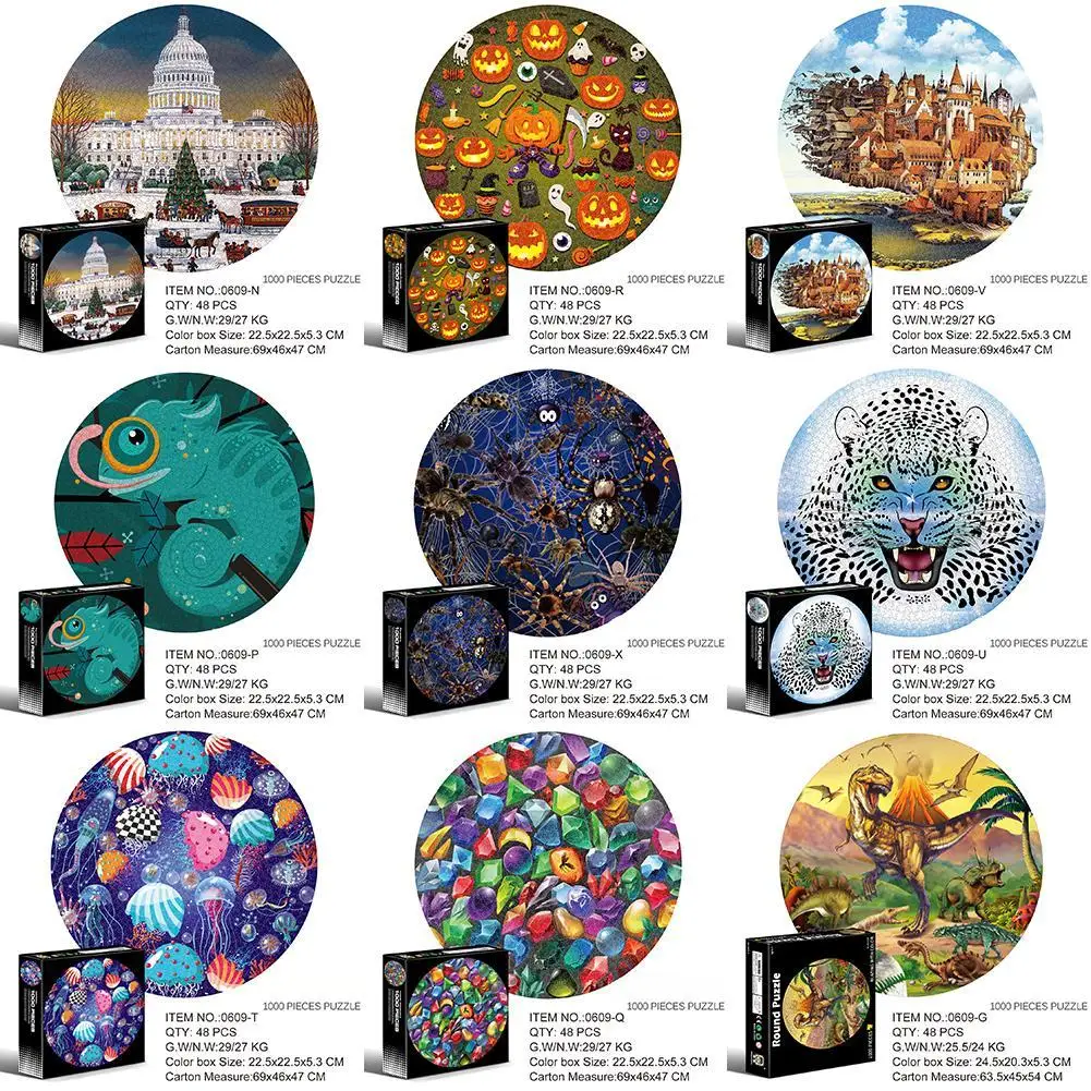 1000 шт. тематический пазл на Хэллоуин обучающая игрушка Калифорния тыква небо