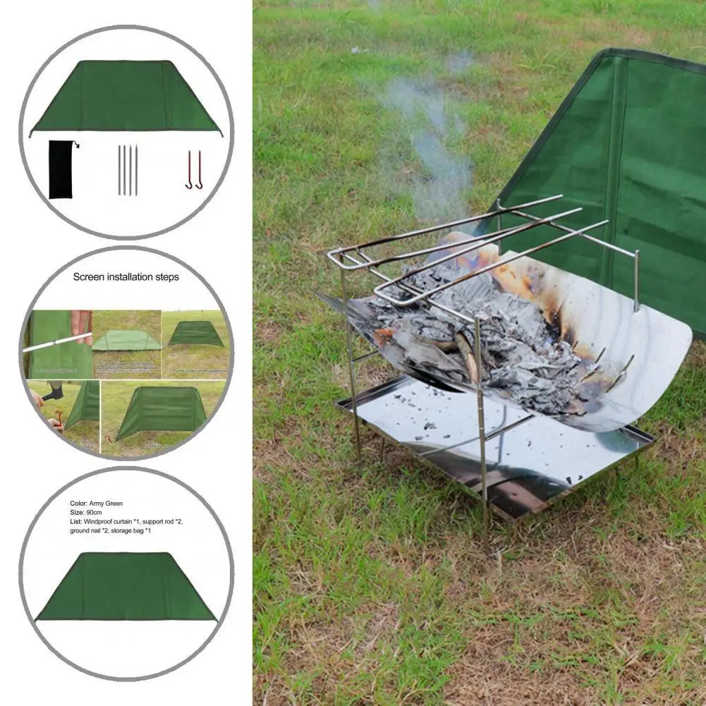 

Ульсветильник многоцелевой гриль для барбекю и кемпинга, ветрозащитный экран для пикника