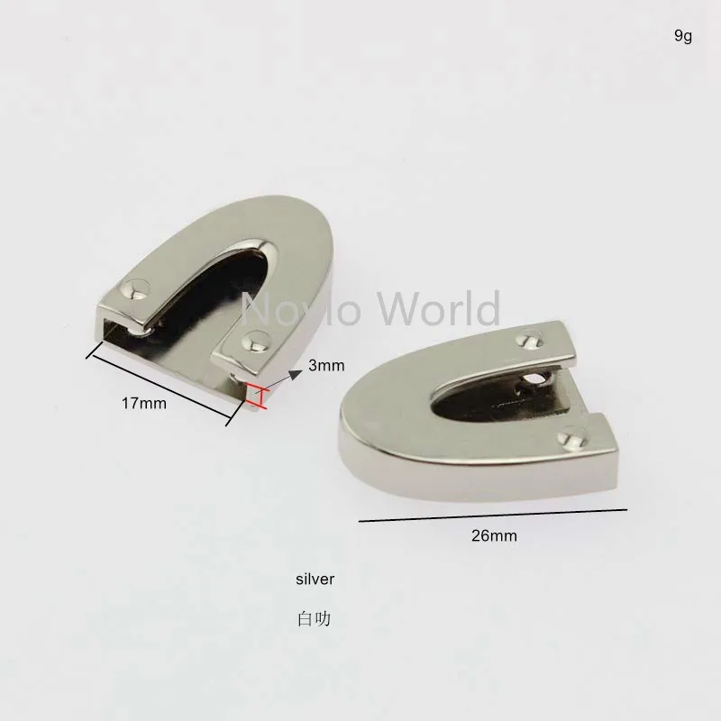 Серебристая отделка треугольные наконечники для кошелька 10-50 шт. 17*26 мм | Багаж и