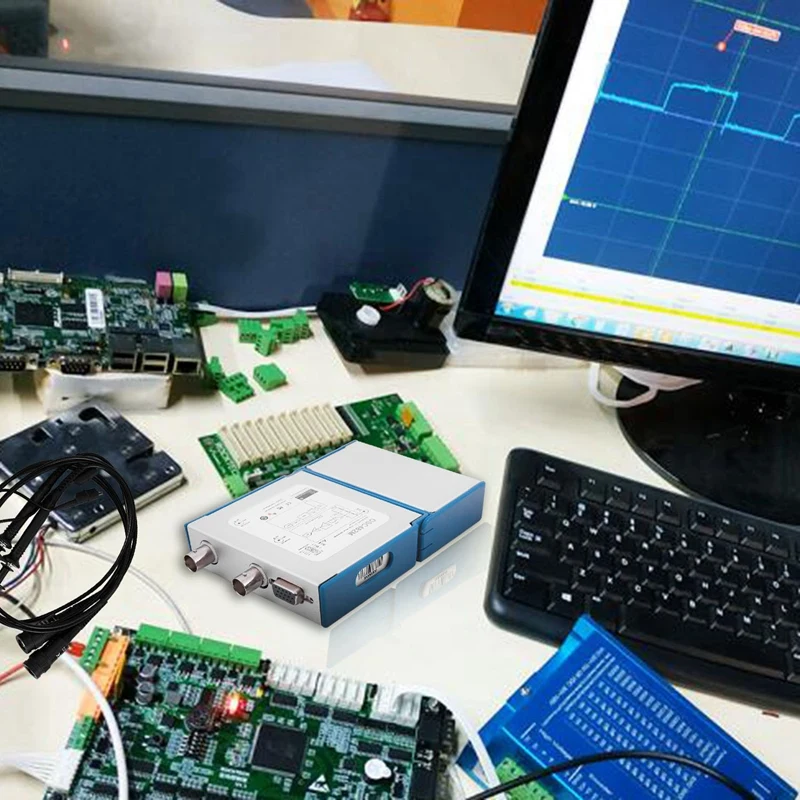 OSC482M USB PC виртуальный цифровой осциллограф 20M полоса пропускания 50 MSa / S частота