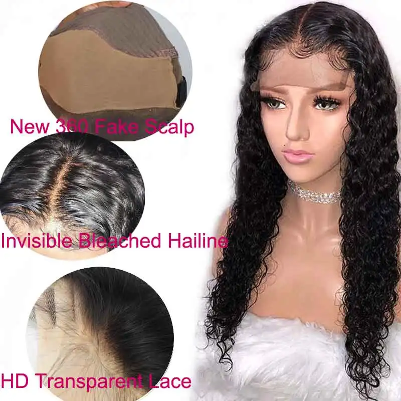 Невидимые отбеленные узлы 360 кружева спереди al парик предварительно сорванные