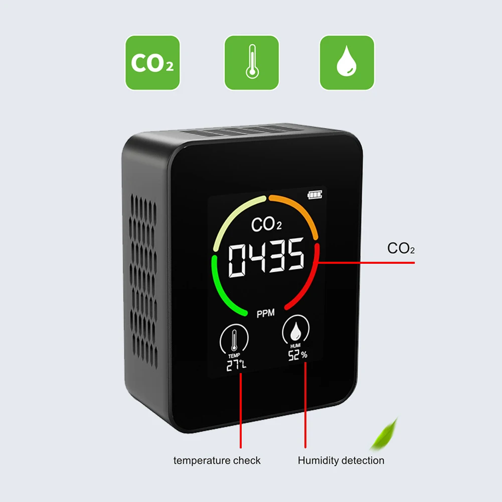 Внутренний детектор CO2 многофункциональный Термогигрометр цифровой воздуха