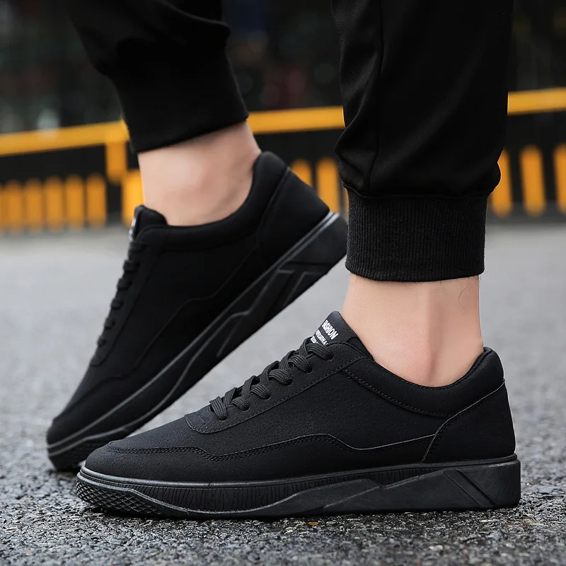 2018 брендовая мужская повседневная кожаная обувь для скейтбординга модные