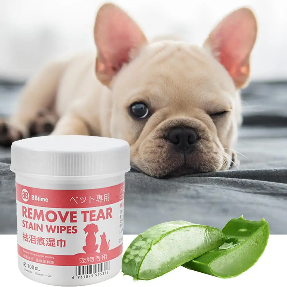 TWISTER.CK 100 шт Чистящие Салфетки для домашних животных удаляющие следы от слезинки