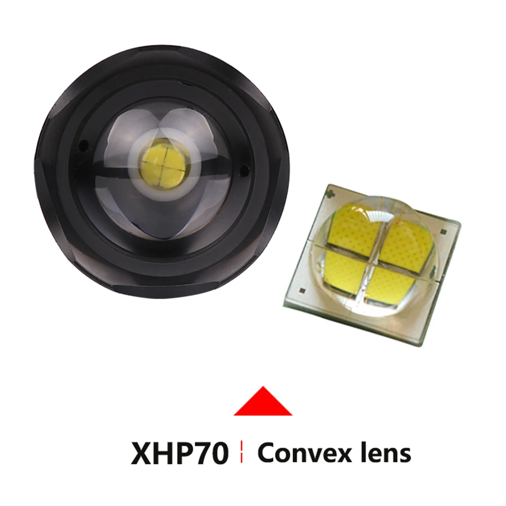 Масштабируемый USB Перезаряжаемый уличный яркий XHP70 светодиодный вспышка светильник фонарь светильник лампа вспышка светильник фонарь