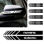 2 шт., декоративные наклейки на зеркало заднего вида для Subaru Forester XV Outback Ascent STI Legacy WRC