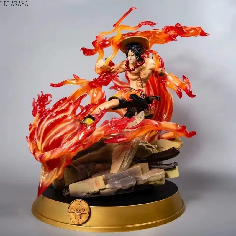 Новинка, Лидер продаж, аниме статуя ONE PIECE Portgas D Ace с костюме Fire Fist в боевом костюме. GK ПВХ фигурка Луффи Зоро Коллекционная модель игрушки