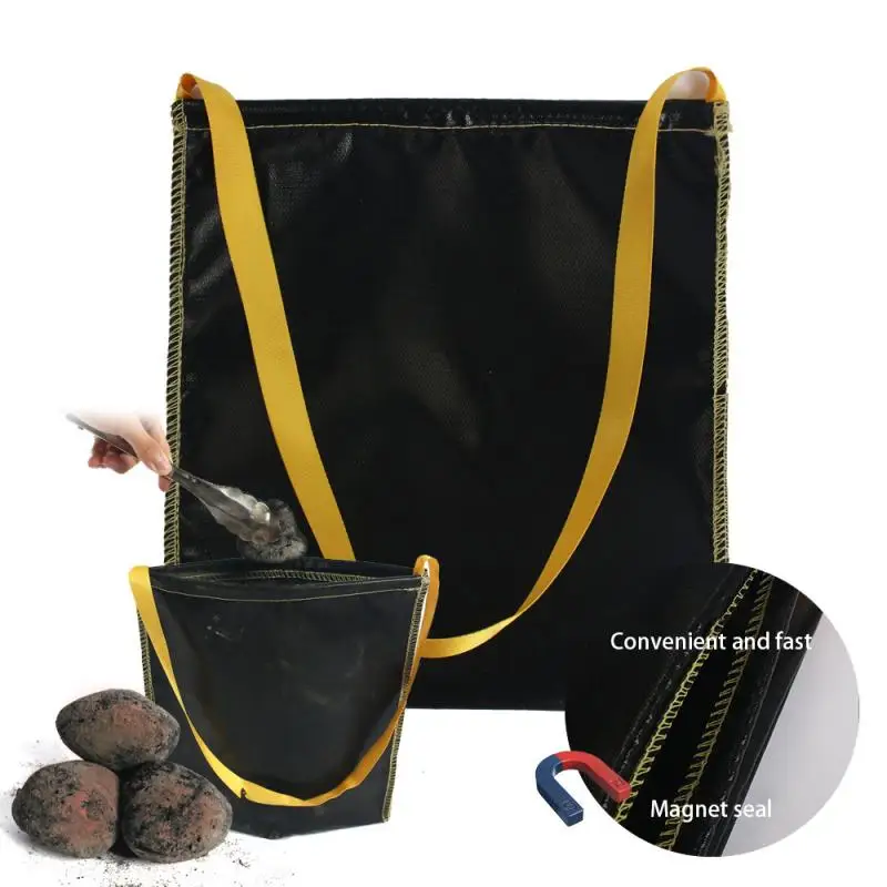 

1pc Silicone Storage Bag With High Temperature Resistant Black Magnetic Stripe Black For Charcoal Burning Fuel Ignitor Wholesale