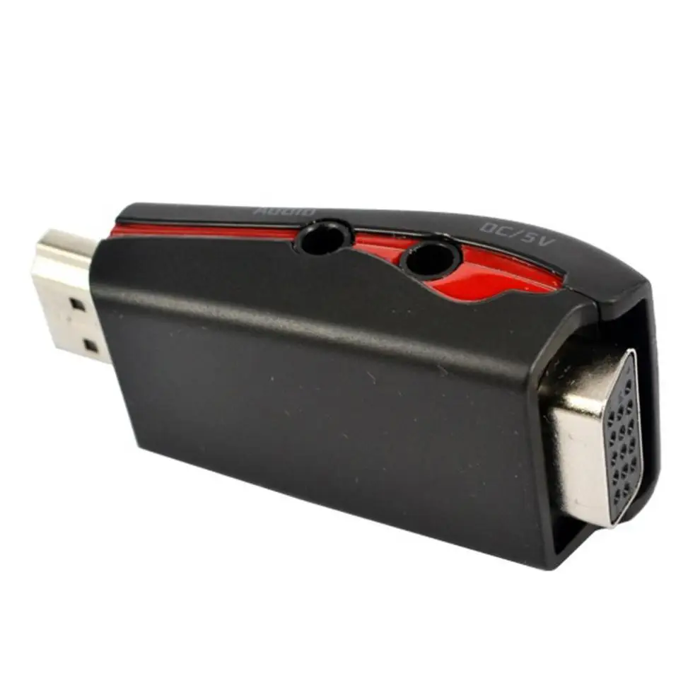 HDMI к VGA адаптер с аудио кабелем питания папа женскому 1080p конвертер для ПК/ТВ/для