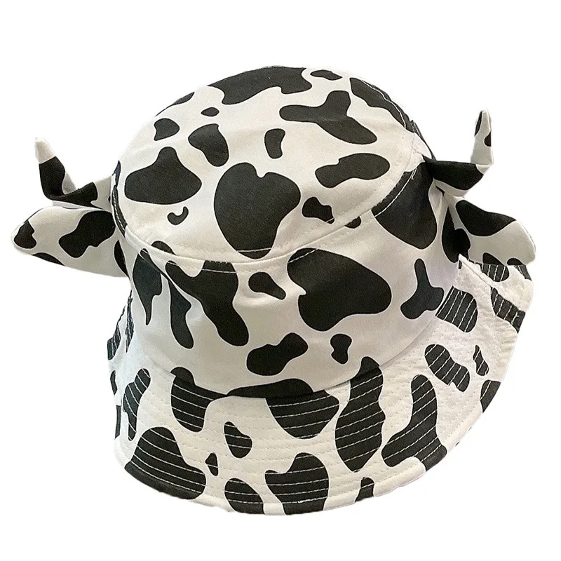 Панама женская в Корейском стиле шляпа рыбака с милым рогом животного модная