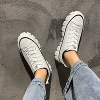 canvas shoes mens spring new korean version of the trend of wild thick soled increased casual breathable off white shoes