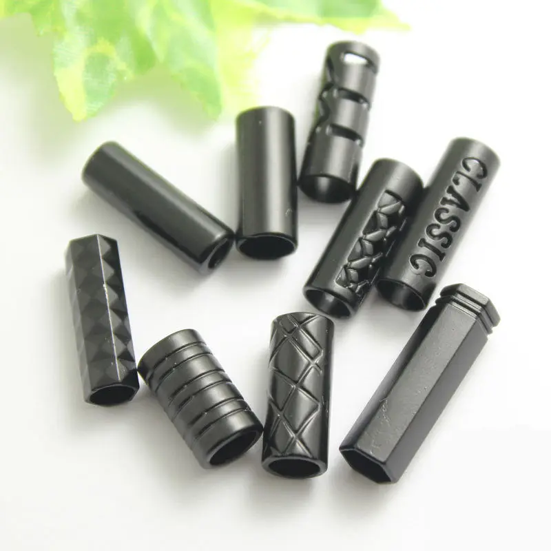 

20PCS DIY Stopper Cord Lock Button High-Grade Metal Wear Rope Adjustment Buckle Hand Sewing Clothing Decorative Supplies Black