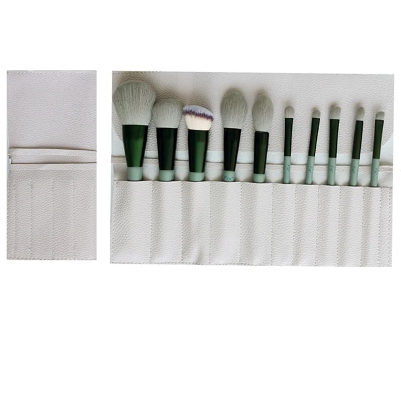 

10 Slots Folding Cosmetic Bag Portable Roll Up Make Up Bag Brush Holder Beauty Tools Organizer Storage for Travel,Daily Use