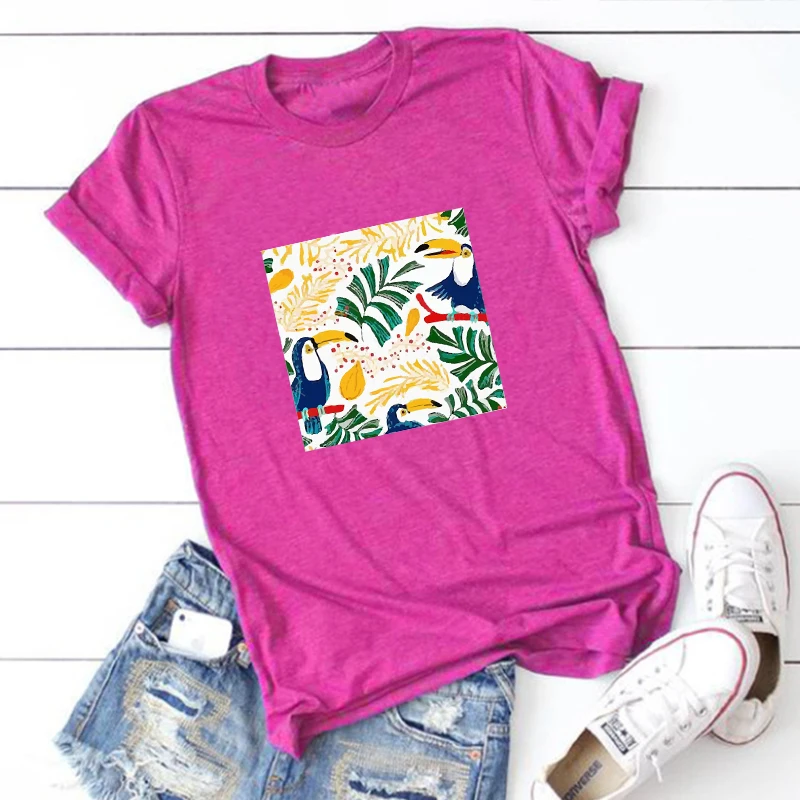 

Tropical Pattern Summer T Shirts Mens Clothing Summer Hawaii Cartoon Tshirts Beach Vacation Travel Tees Beach Style Tops