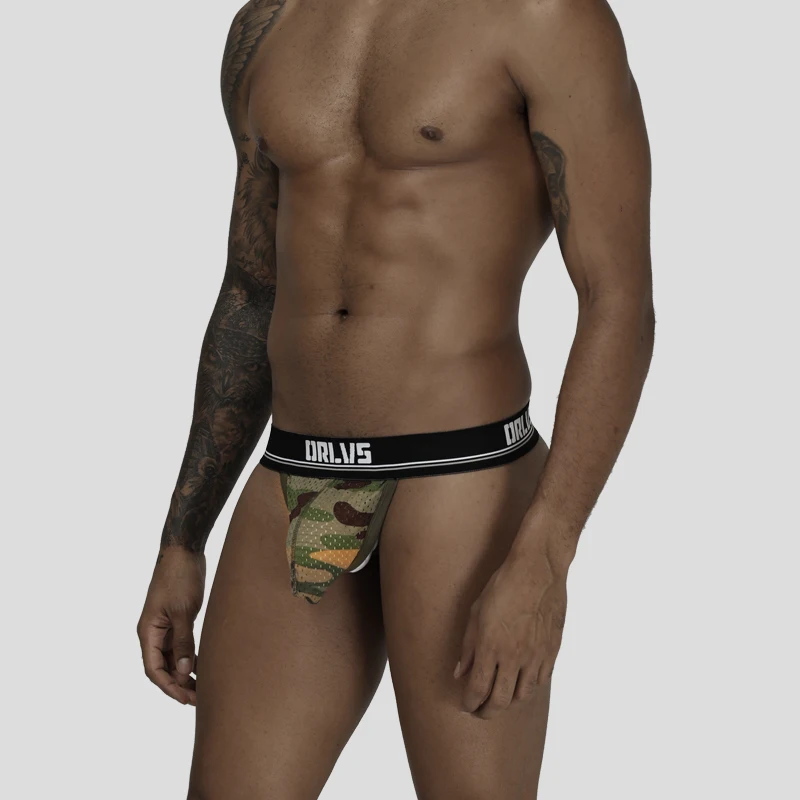 Мужские трусы стринги из сетчатой ткани черные Тонги брифы джоки сексуальное