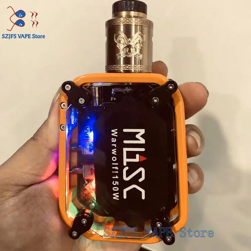 Электронная сигарета Warwolf 150 Вт боксмод в комплекте вейп с QP KALI RDA Fatality атомайзер