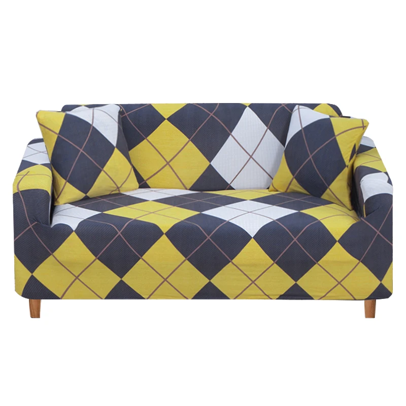 

1/2/3/4 Seater Geometric Couch Cover Spandex Stretch Sofa Covers Home Elastic Spandex Armchair Slipcovers Furniture Protecter