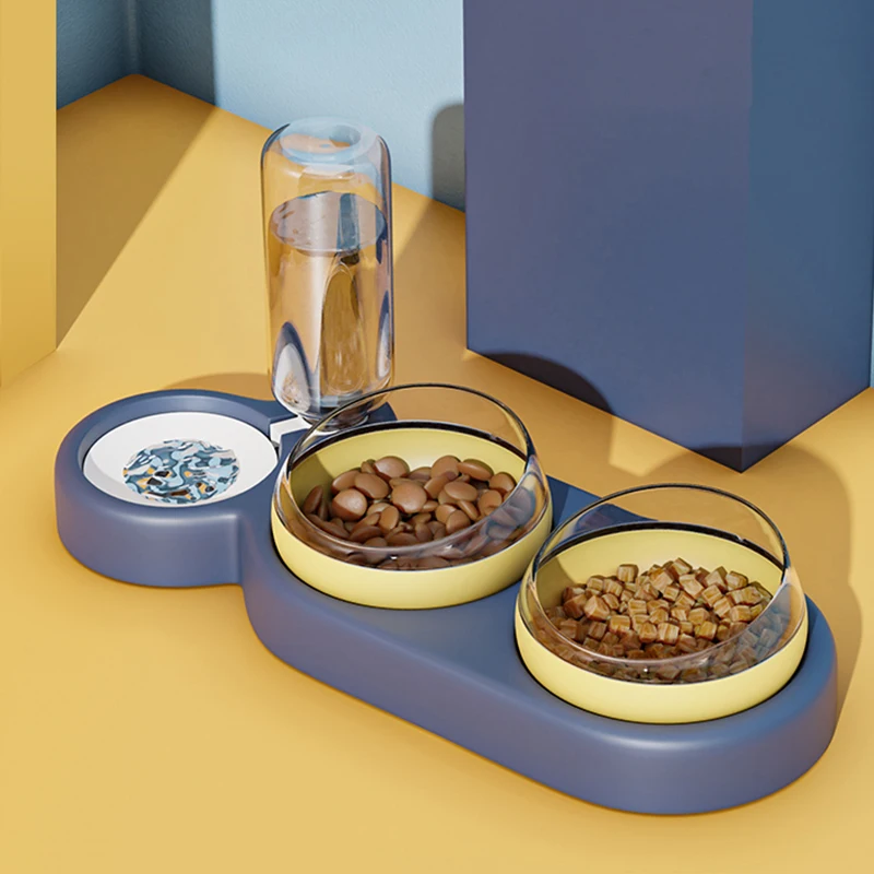 

Pet Bowls Cat Dog Food Water Feeder Pet Drinking Dish Feeder Puppy Feeding Supplies Small Dog Accessories Slow Food Dual Use