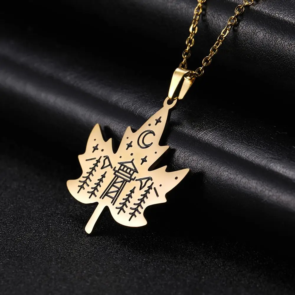 Ожерелья EUEAVAN из нержавеющей стали для мужчин и женщин колье с подвеской в виде