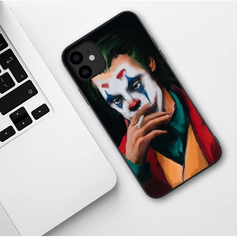 TPU Чехол Joker Horror Movie Joaquin Phoenix для iPhone 11 Pro Max X 7 8 Plus XR XS MAX Black - Цвет: TPU