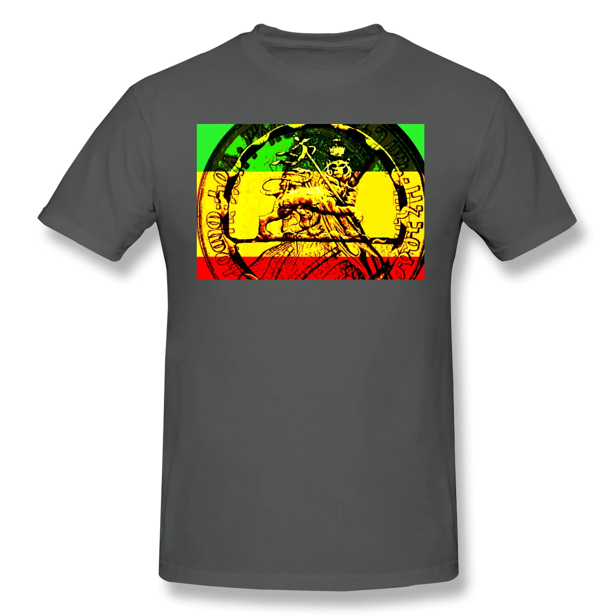 Футболка Rasta Lion Of juah Мужская базовая короткий рукав рубашка R321 США размер | одежда