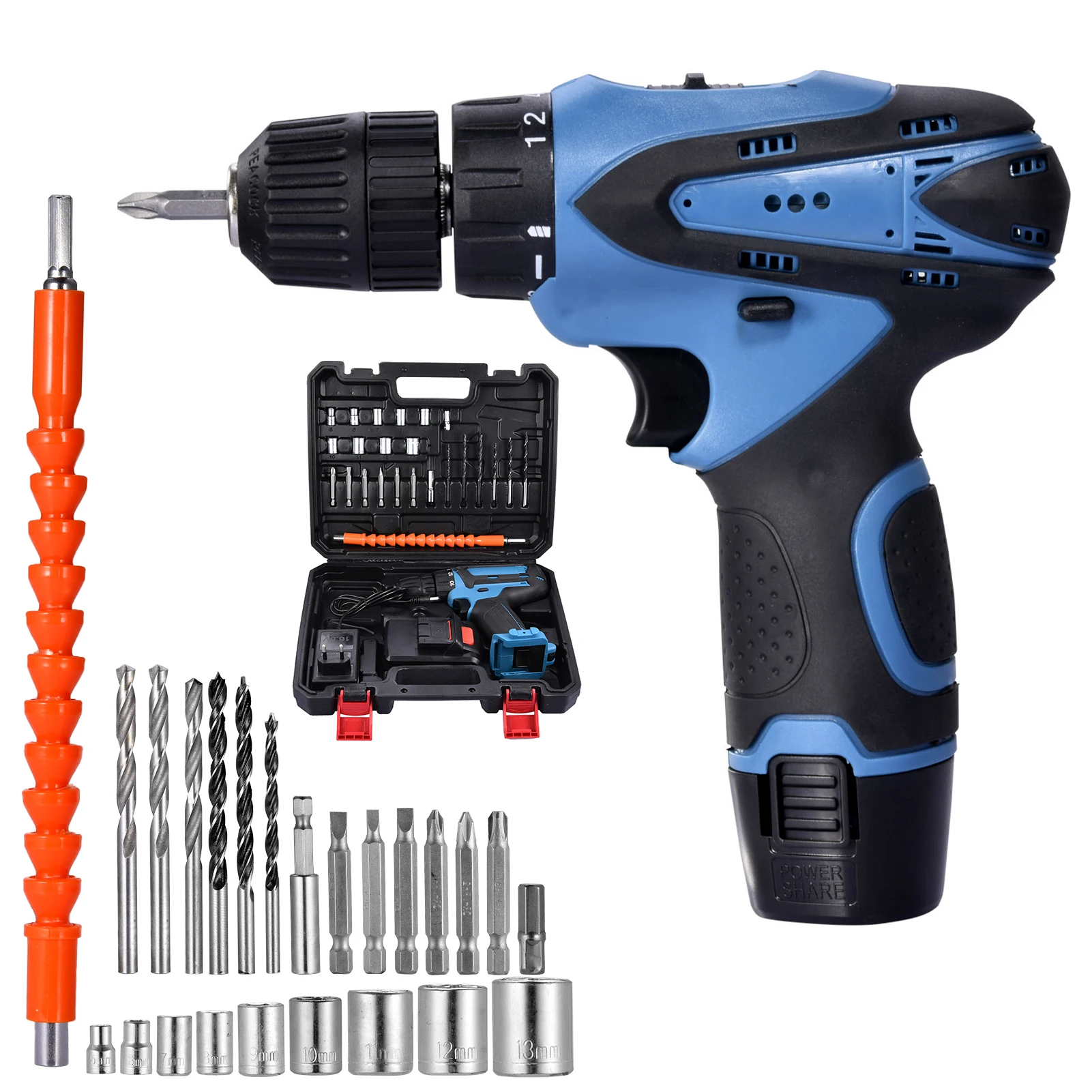 

Professional Cordless Drill Driver With Complete Accessories Speed Function For High Speed And High Power Applications