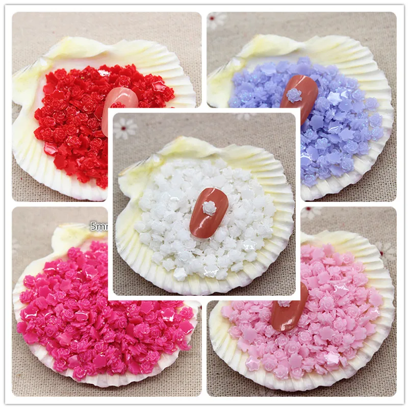 500 шт. 5 мм красные/розовые/белые/фиолетовые/синие полимерные блестящие маленькие