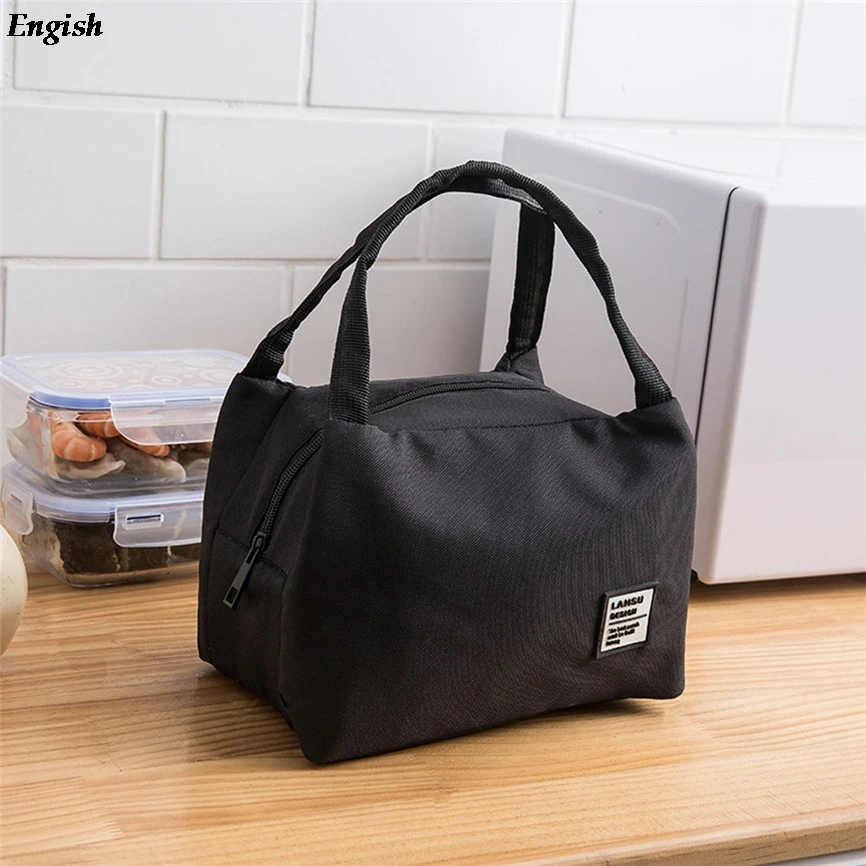 Портативная сумка для ланча 2019 термоизолированная коробка сумка-тоут Холщовая